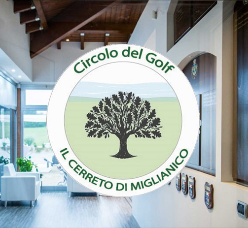 Logo e club house del Golf Il Cerreto di Miglianico